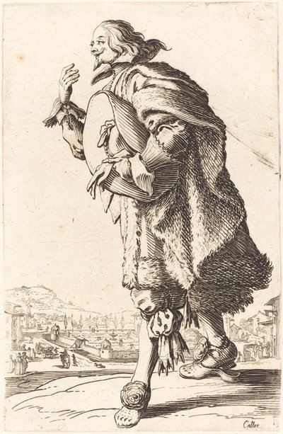 Hombre noble con sombrero de fieltro, inclinándose de Jacques Callot