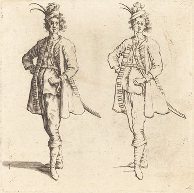 Oficial, Vista Frontal de Jacques Callot
