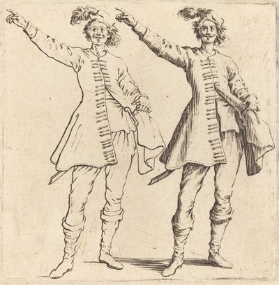 Oficial, con Brazo Extendido, Vista Frontal de Jacques Callot