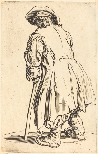 Viejo Mendigo con una Muleta de Jacques Callot
