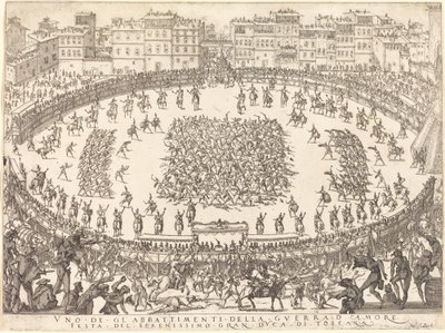 Uno de los combates de infantería de Jacques Callot