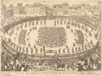 Uno de los combates de infantería, 1616 de Jacques Callot