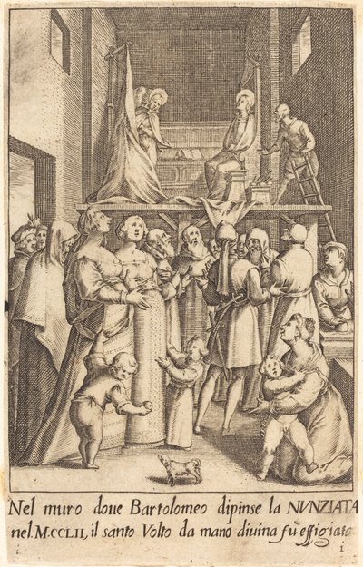 Pintura de la Anunciación de Jacques Callot