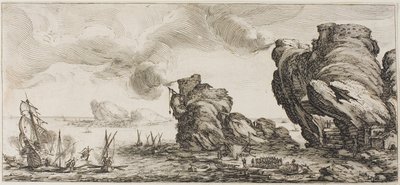 Pantalone, de Tres comediantes italianos de Jacques Callot