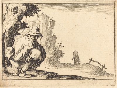 Campesino defecando de Jacques Callot