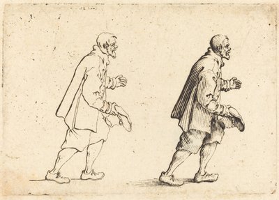 Campesino con sombrero en mano de Jacques Callot
