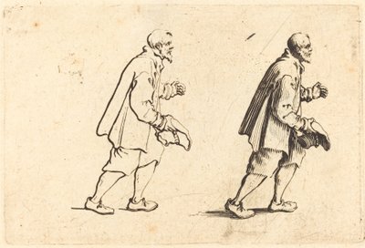 Campesino con Sombrero en la Mano de Jacques Callot