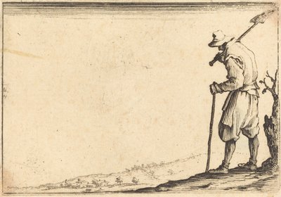 Campesino con pala en el hombro de Jacques Callot