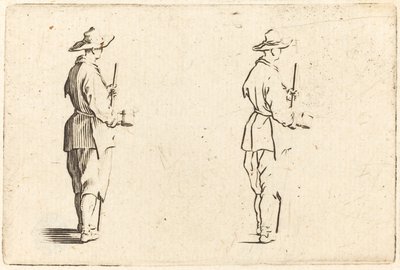 Campesino con una taza de Jacques Callot