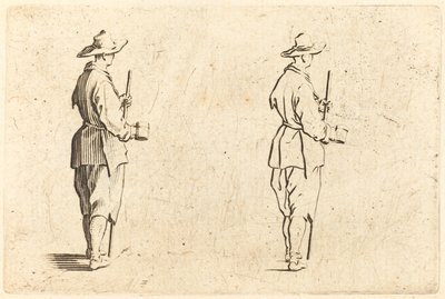 Campesino con una taza, c. 1622 de Jacques Callot
