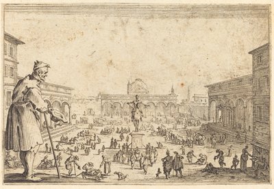 Piazza SS. Annunziata, Florencia de Jacques Callot