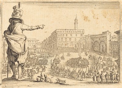 Piazza della Signoria, Florencia de Jacques Callot