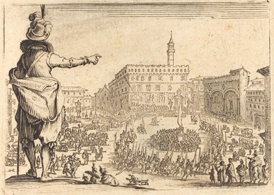 Piazza della Signoria, Florencia de Jacques Callot