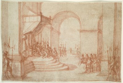 Pilato lavándose las manos de Jacques Callot