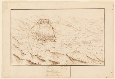 Vista planométrica de Gani de Jacques Callot