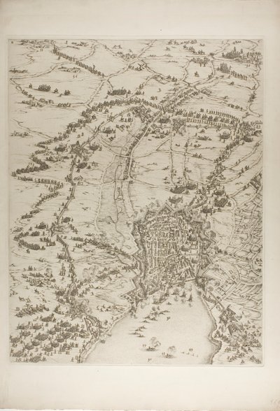 Placa dos de La Siège de la Rochelle de Jacques Callot