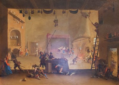 Saqueo de una granja, de la serie Las miserias de la guerra de Jacques Callot
