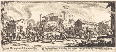 Saqueo e Incendio de una Aldea de Jacques Callot