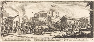 Saqueo e Incendio de una Aldea de Jacques Callot