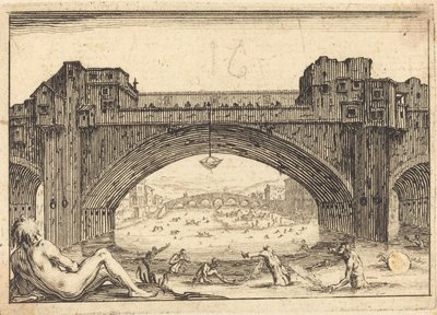 Ponte Vecchio, Florencia de Jacques Callot