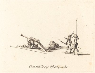 Preparándose para disparar el cañón de Jacques Callot