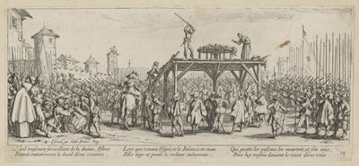 Rad, página 14 de la serie «Los horrores de la guerra» de Jacques Callot