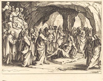 La Resurrección de Lázaro de Jacques Callot