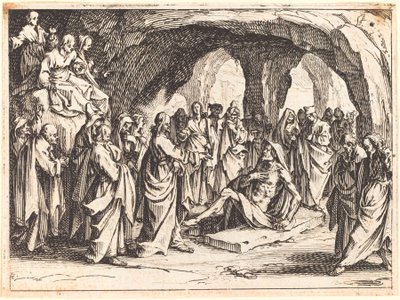Resurrección de Lázaro, 1635 de Jacques Callot