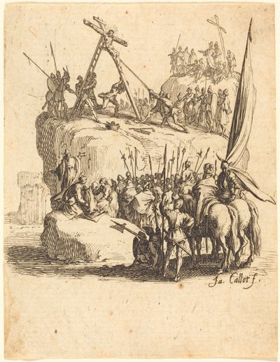 La elevación de la cruz de Jacques Callot