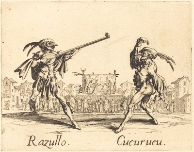 Razullo y Cucurucu de Jacques Callot