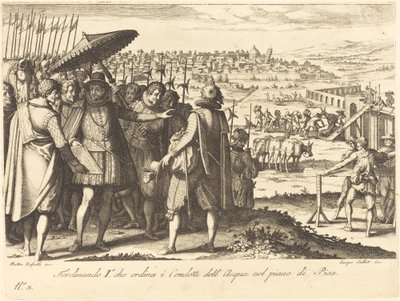 Restauración del Acueducto en Pisa de Jacques Callot