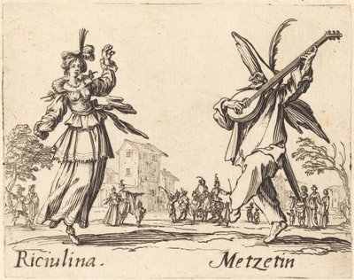 Riciulina y Metzetin de Jacques Callot
