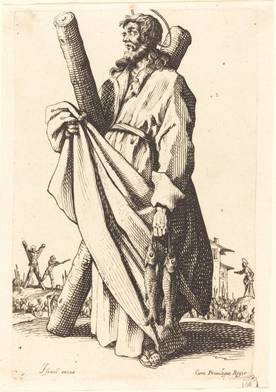 San Andrés, publicado 1631 de Jacques Callot