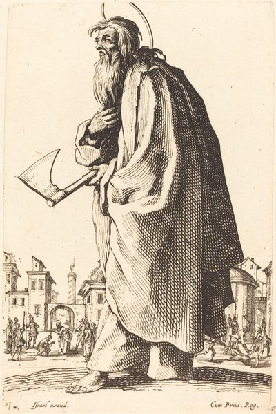 San Tadeo, publicado en 1631 de Jacques Callot