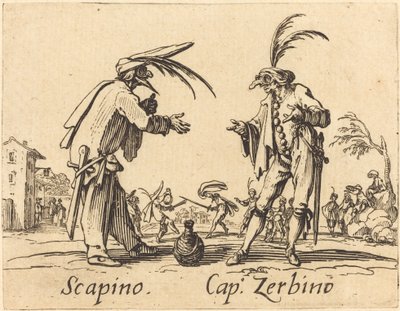 Scapino y Cap. Zerbino de Jacques Callot
