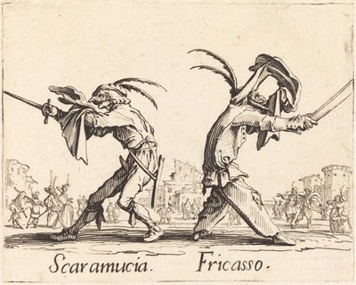 Scaramucia y Fricasso de Jacques Callot