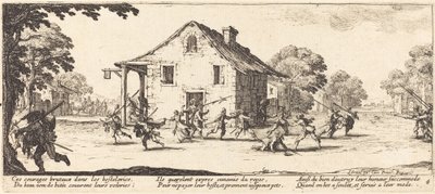 Escena de pillaje de Jacques Callot
