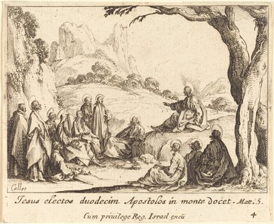 El sermón de la montaña de Jacques Callot