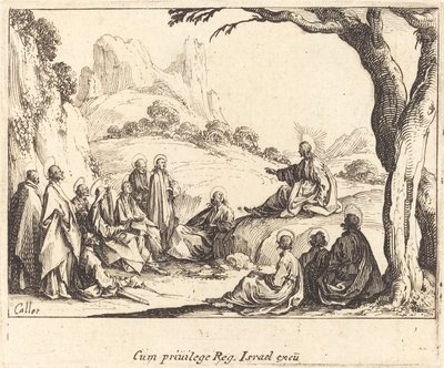 El sermón de la montaña de Jacques Callot