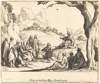 Sermón del Monte, 1635 de Jacques Callot