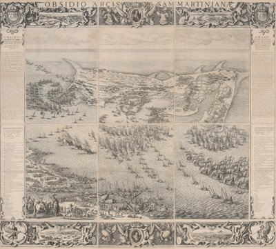 Asedio de la Ciudadela de Saint Martin en la Isla de Ré de Jacques Callot