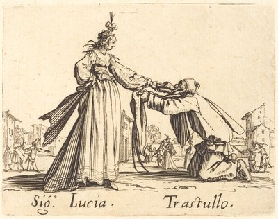 Signa. Lucia y Trastullo de Jacques Callot