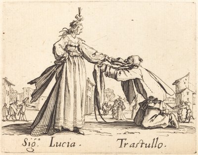 Signa. Lucia y Trastullo de Jacques Callot