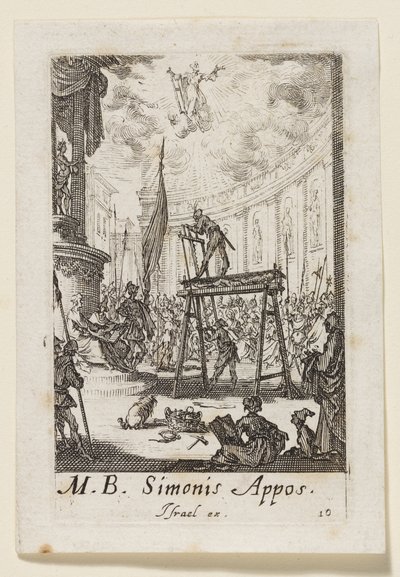 Simón el Apóstol (Simonis Appos.) de Jacques Callot