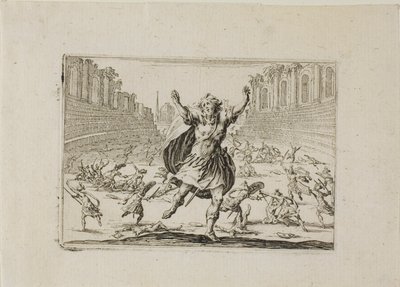 Escaramuza en el circo, de Los Caprichos de Jacques Callot