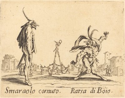 Smaralo Cornuto y Ratsa di Boio de Jacques Callot