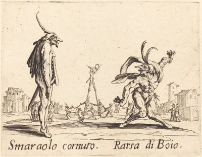 Smaralo Cornuto y Ratsa di Boio de Jacques Callot
