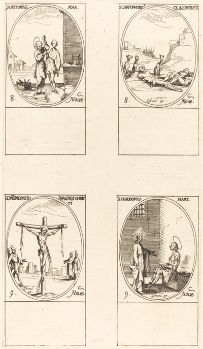 San Castorio, San Carpóforo y Los Cuatro Mártires Coronados, Conmemoración de la Imagen de Jacques Callot