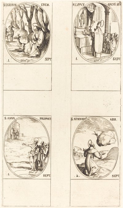 San Gil; San Lupo; Santa Ana; San Nonoso de Jacques Callot