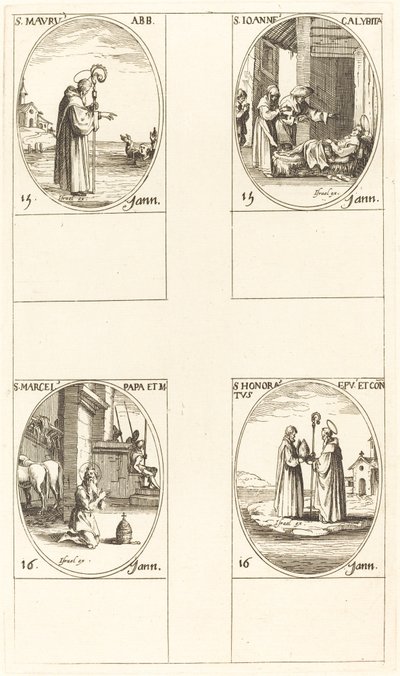 San Mauro; San Juan Calibita; San Marcelo; San Honorato de Jacques Callot